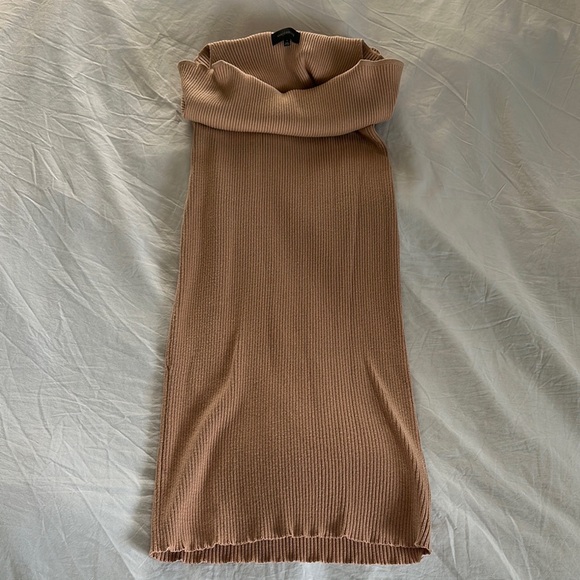 MAJORELLE Lulu Ribbed Knit Sweater Dress in Bone Size Medium - Picture 2 of 10